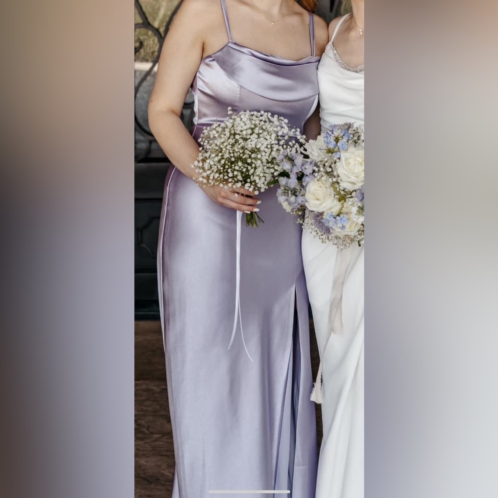 Lilac bridesmaids dress